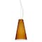 Besa Lighting Cierro Cable Pendant, Amber Matte, Satin Nickel Finish, 1x9W LED 1KX-412480-LED-SN - alternate 1